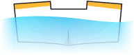 illustration de coque de bateau à fond lat
