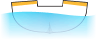 illustration de coque de bateau à fond rond