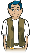 Diagram illustrating how the life vest must be properly fastened