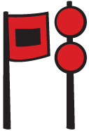 Storm warning boating flags