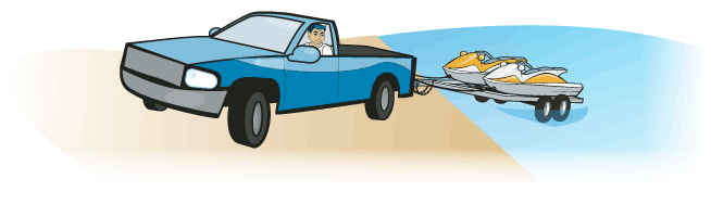 Launching personal watercraft