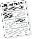 Boating float plan boating safety checklist