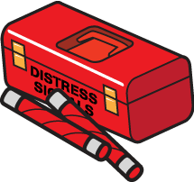 Proper boat VDS handling and storage illustration