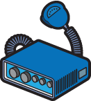 vhf radio telephone illustration