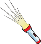 boat SOS light signal illustration