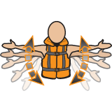 arm visual distress signals illustration