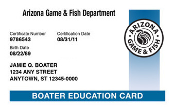 Arizona Boater Card