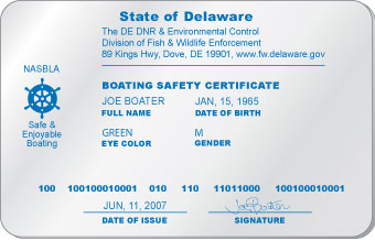 delaware boating certificate card license boater approved