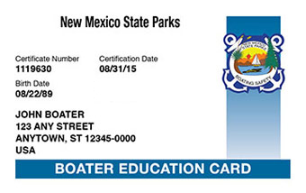 New Mexico Boater Card