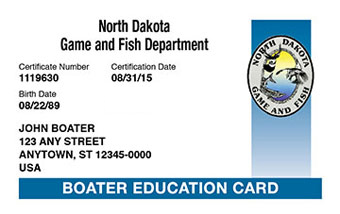North Dakota Boater Card