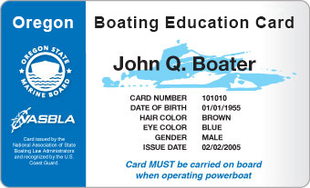 Oregon Boating License