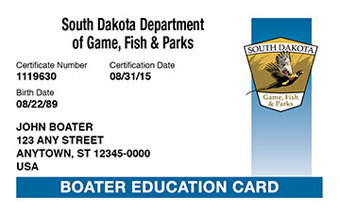 South Dakota Boater Card
