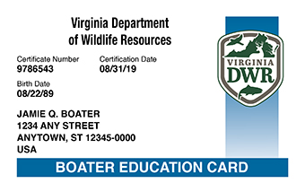 Virginia Boater Card