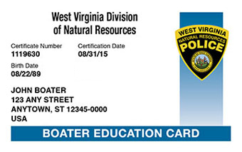 West Virginia Boater Card
