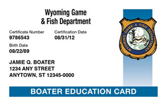 Wyoming Boater Card