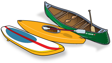 Canoe, kayak, paddleboard